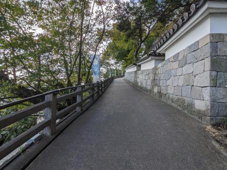 福知山城へ続く道 福知山城,城,明智光秀の写真素材
