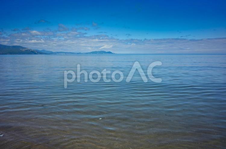 海景 海,石狩湾,日本海の写真素材