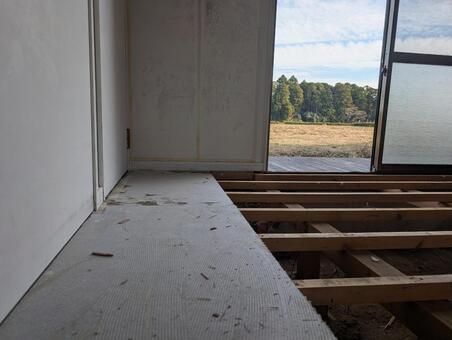 床剥がし 床,合板,構造の写真素材