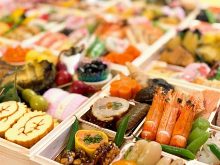 日本伝統のお正月のおせち料理 日本伝統のお正月のおせち料理 おせち,お重,正月の写真素材