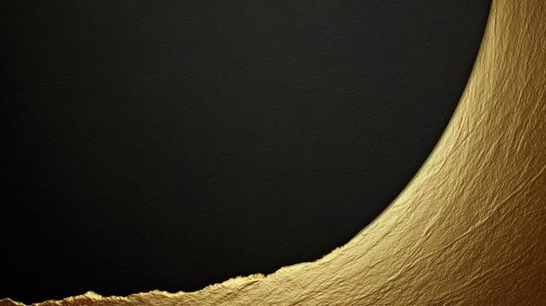 金縁カーブの黒背景 金縁カーブの黒背景の写真