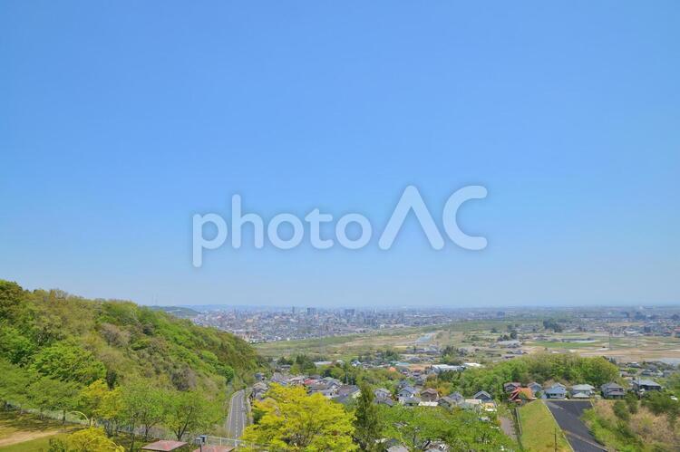 宮城県名取市那智が丘からの風景　３ 那智が丘,風景,景色の写真素材