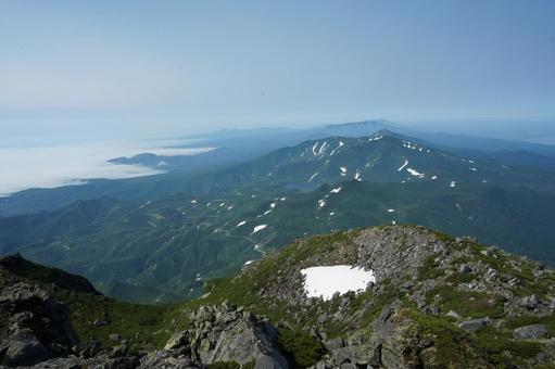 北海道 羅臼岳山頂からの景色1 北海道 羅臼岳山頂からの景色1の写真