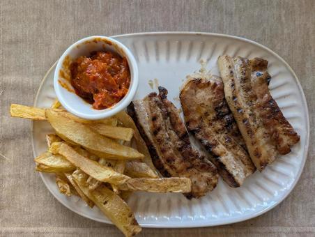豚バラ肉焼き 豚バラ肉焼き 豚肉,バラ肉,焼き肉の写真素材