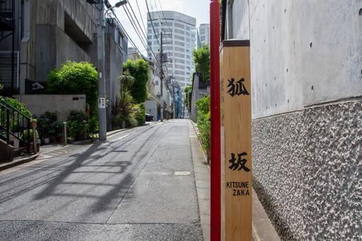 狐坂(東京都港区) 狐坂(東京都港区) 狐坂,元麻布,港区の写真素材