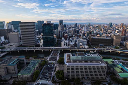 都市景観 都市景観 ステーションワン,淀屋橋,大阪の写真素材