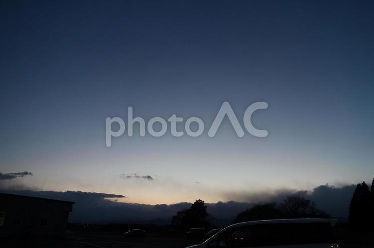 私が惹かれた風景　その９ 空,風景,夜の写真素材