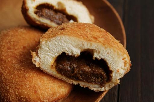 カレーパン一口カット カレーパン一口カット カレーパン,パン,揚げパンの写真素材