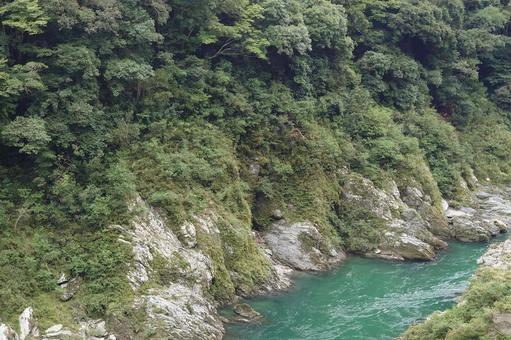 徳島県-大歩危 徳島県-大歩危 大歩危,吉野川,天然記念物の写真素材