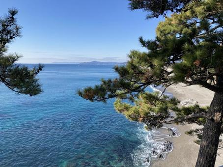 上から海岸 上から海岸の写真