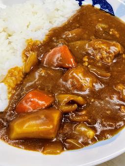 肉団子のカレーライス１ カレーライス,肉団子,にんじんの写真素材
