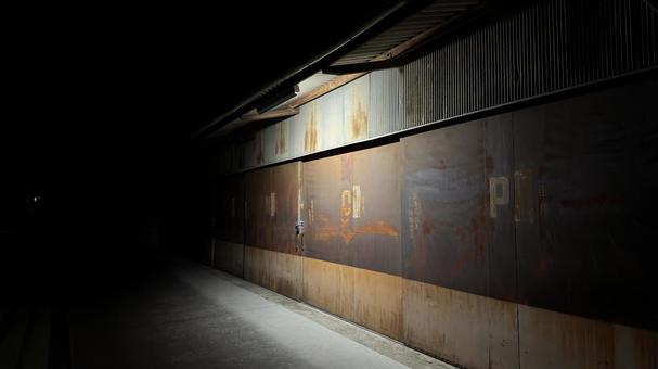 夜の倉庫4 夜の倉庫4 夜,暗い,夜の風景の写真素材