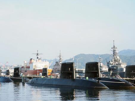 広島県呉市　アレイからすこじま 広島県,呉市,潜水艦の写真素材