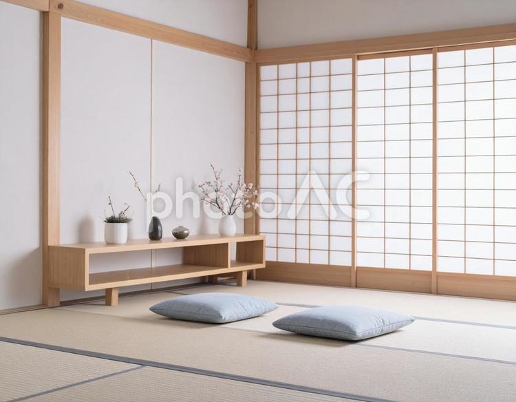 美しい和室 畳,ナチュラルな,部屋の写真素材