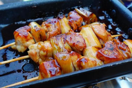 焼き鳥 焼き鳥 焼き鳥,キャンプ,キャンプ飯の写真素材