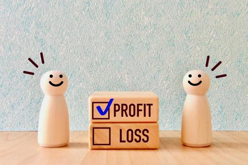 利益と損失 利益,リターン,増益の写真素材