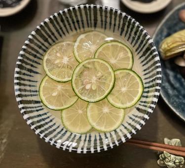 すだちうどん すだち,秋,夏の写真素材