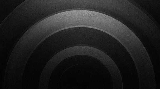 黒の重なり同心円 黒の重なり同心円の写真