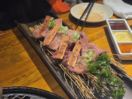 焼肉 タン塩 焼肉 タン塩 日本,東京,新宿の写真素材