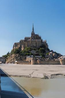 モン・サン・ミシェル モン・サン・ミシェル,フランス,世界遺産の写真素材