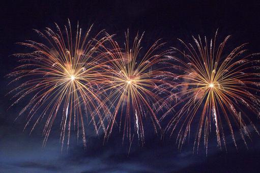 25年長岡まつり　花火 夜,夜空,花火の写真素材