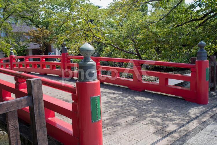 住吉燈台　船町港の赤橋 住吉燈台,橋,大垣の写真素材