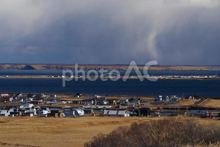 浜中町の展望風景 風景,自然,浜中町の写真素材