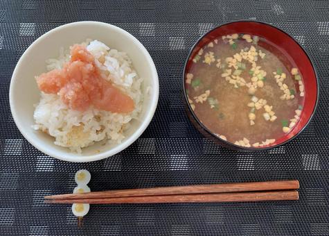 ごはんと味噌汁 日本食,食事,ごはんの写真素材