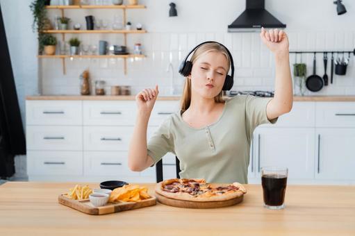 Photo, female, people, junk food, 