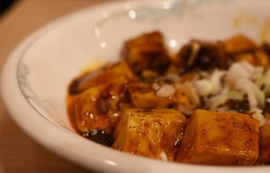 東京高輪の中華料理店の四川麻婆豆腐 麻婆豆腐,四川,豆腐の写真素材