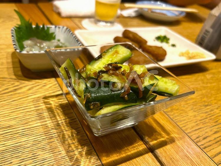 きゅうりのたたき きゅうり,たたき,おつまみの写真素材