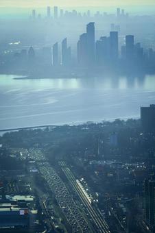 トロントの遠景 トロント,遠景,レイクオンタリオの写真素材