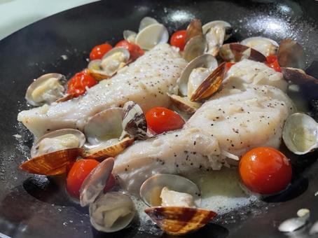 アクアパッツァ アクアパッツァ,洋風,食べ物の写真素材