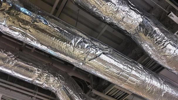Photo, duct, ceiling, piping, 