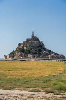 世界遺産モン・サン・ミシェル 世界遺産モン・サン・ミシェル モン・サン・ミシェル,フランス,世界遺産の写真素材