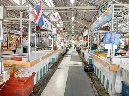 タイの市場の風景 タイの市場の風景の写真