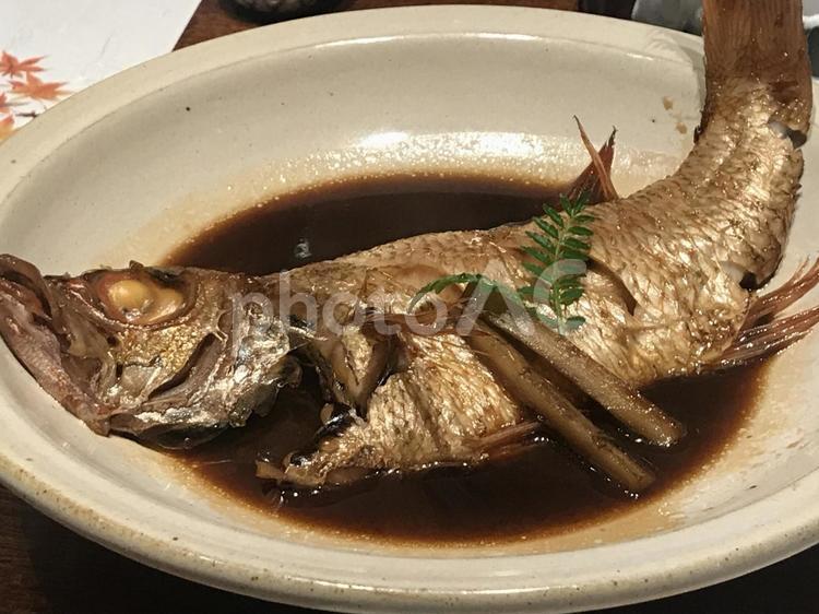 味染み染み鯛の煮付け 鯛,煮付け,居酒屋の写真素材