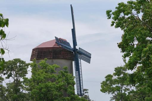 風車 風車,公園,オブジェの写真素材