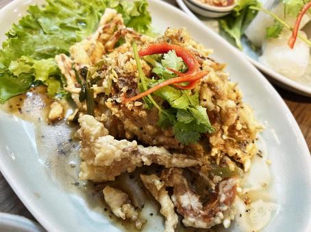 美味しそうなソフトシェルクラブのフライ 美味しそうなソフトシェルクラブのフライ ソフトシェルクラブ,揚げ物,タイ料理の写真素材