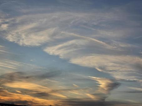 渦巻く雲 渦巻く雲の写真