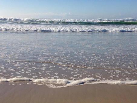 Tallow Beach ビーチ,海,自然の写真素材