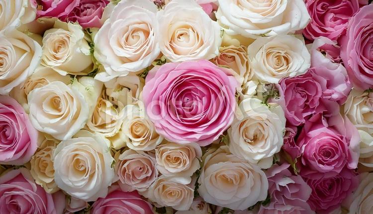 薔薇背景　 壁紙　 花柄,花,背景の写真素材