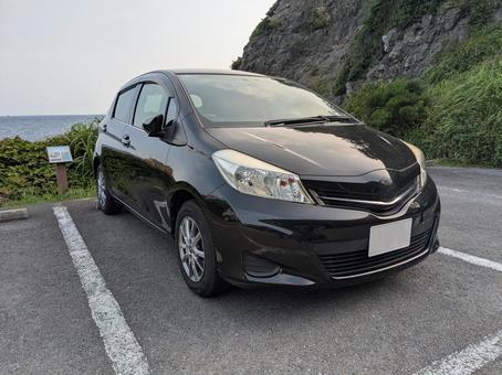 Photo, vitz, a car, compact car, 