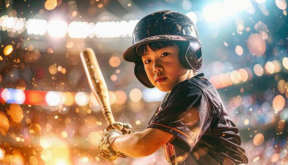 野球少年の写真