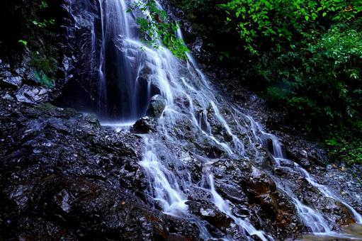 岩をつたる水流(霧降の滝) 岩をつたる水流(霧降の滝) 瀧,滝,霧降りの滝の写真素材