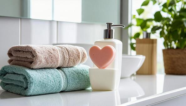 ハートの石鹸の写真