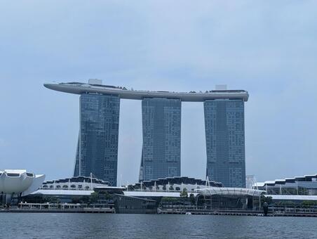 マリーナベイ・サンズ マリーナベイ・サンズ,シンガポール,シンガポール川の写真素材