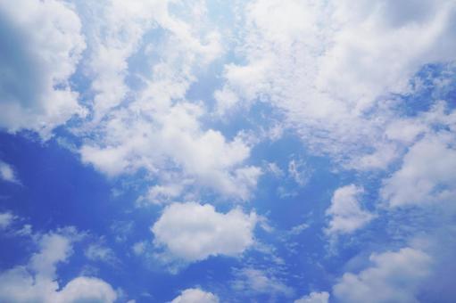 雲の広がる青空5  雲の広がる青空5  青空,雲,ブルーの写真素材