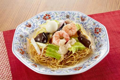 皿うどん 皿うどん 皿うどん,長崎皿うどん,長崎名物の写真素材