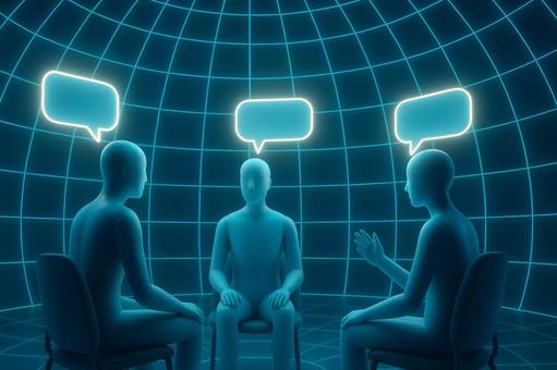 仮想空間の会話 仮想空間の会話の写真